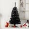 3ft. Pre-Lit Black Artificial Christmas Tree, Warm White LED Lights